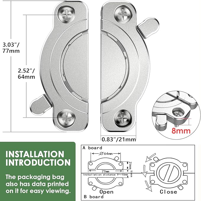 💥LAST DAY SALE 50% OFF💥Zinc Alloy Table Buckle Connectors⚡Buy 2 Free Shipping