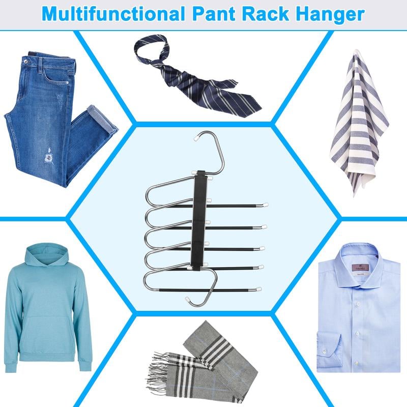 💥LAST DAY SALE 50% OFF💥Pants Hangers Space Saving Clothes Hanging 5 Layers