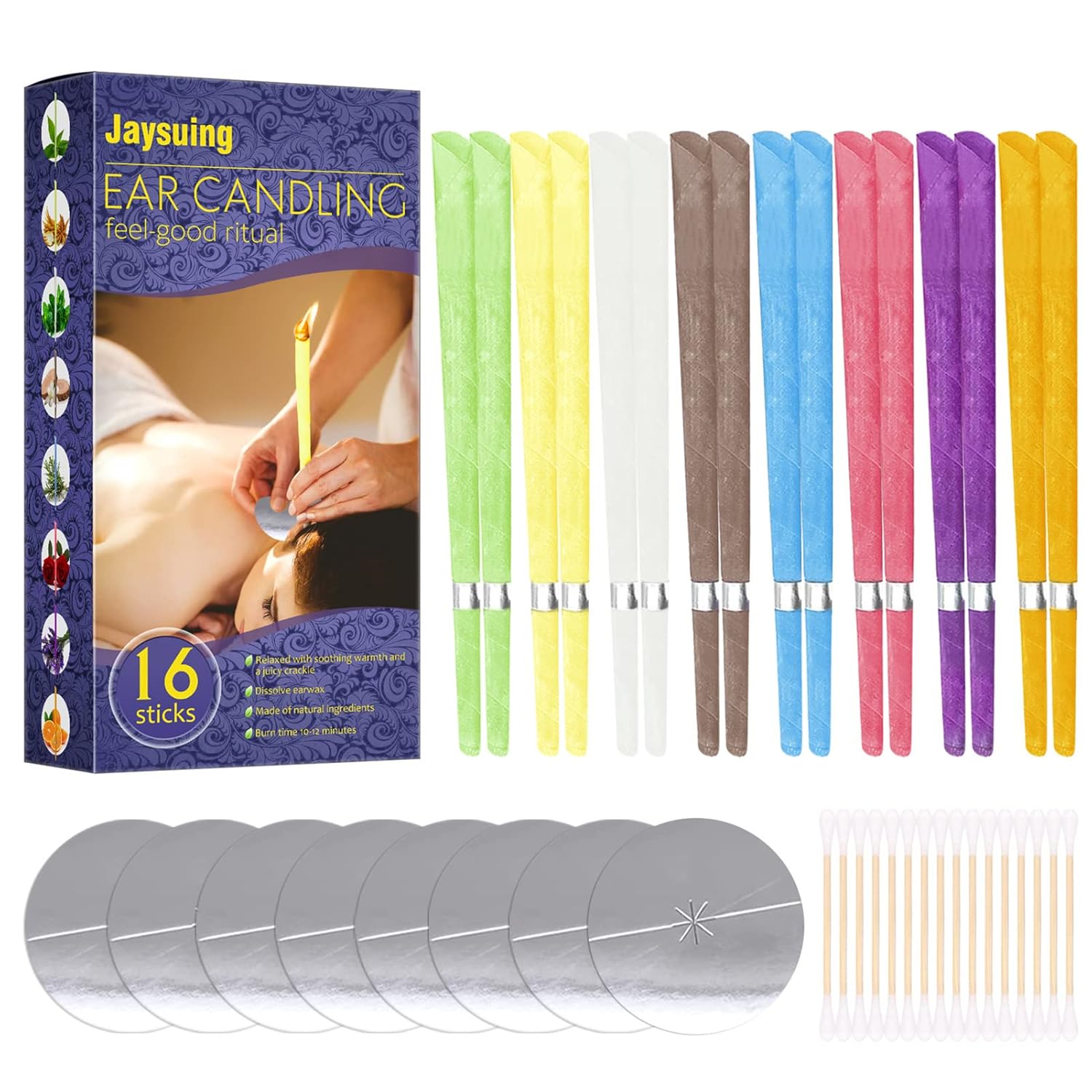 (🎄Early Christmas Sale 49% OFF) Natural Aromatherapy Ear Candle (Relieves Stress and Headaches)