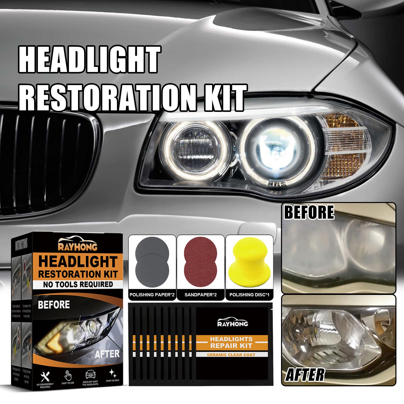 Tiktok Summer Sale🎉Ceramic Headlight Restoration kit