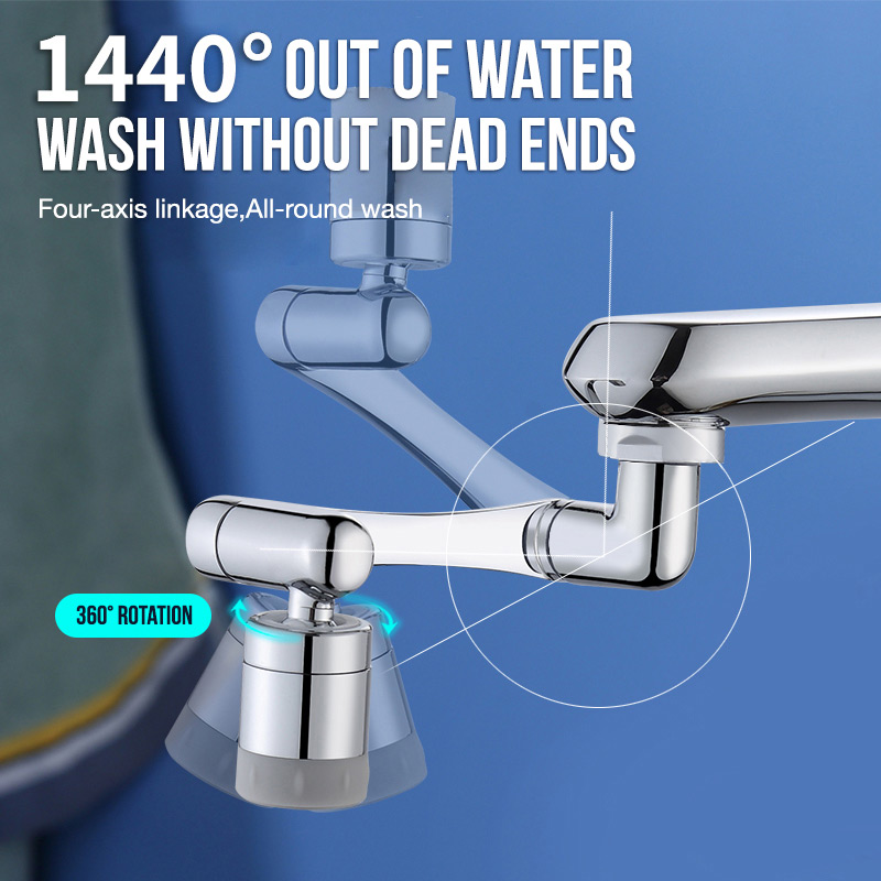 (🔥Hot Sale NOW- SAVE 48% OFF) ROTATING SPLASH FILTER FAUCET(BUY 2 GET FREE SHIPPING NOW)