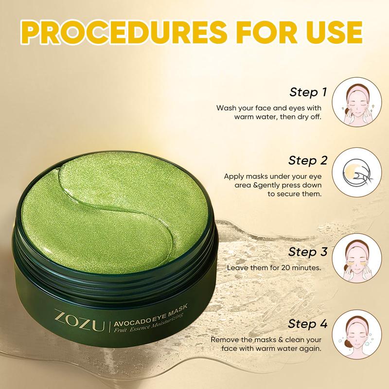 💥LAST DAY SALE 50% OFF💥Avocado Moisturizing Collagen Eye Mask(60pcs/set)