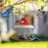 🔥Hot Sale 50% Off❤️Red Mushroom Solar Bird Feeders