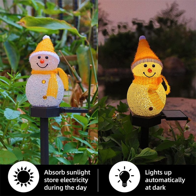 🎄2024 - Ealy Christmas Sale🎁-Waterproof Solar Snowman Lamp