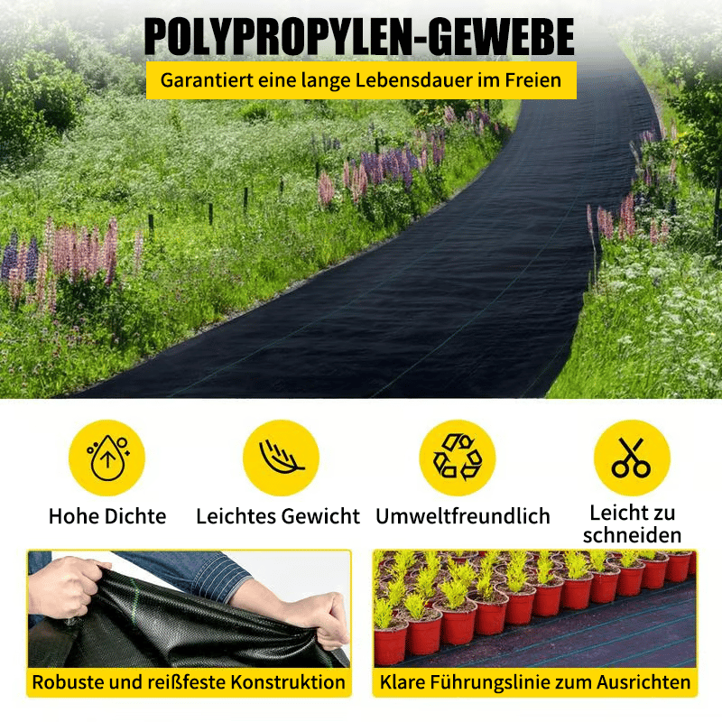 🔥Premium gewebte Unkrautbarriere
