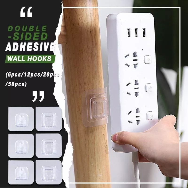 (🎄Christmas Promotion--48%OFF)Double-sided Adhesive Wall Hooks(Buy 2 get 1 Free)