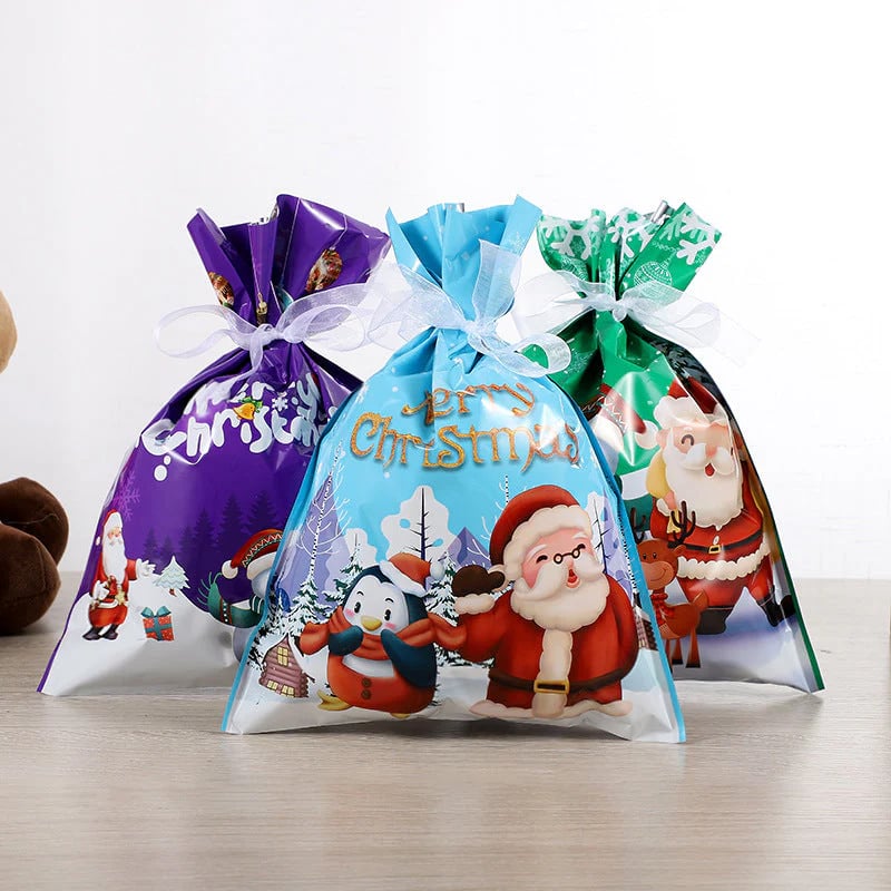 🎄Christmas Sales 50% OFF-MerryPouch Christmas Drawstring Gift Bags