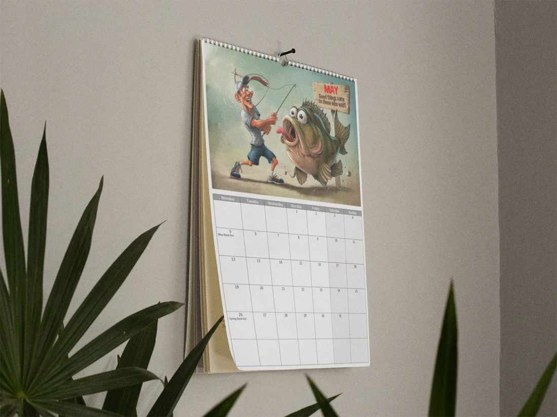 🔥Pre-sale 60% OFF🔥Funny Fishing Calendar 2025