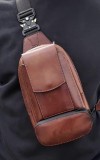 Men's Leather Casual Crossbody Bag