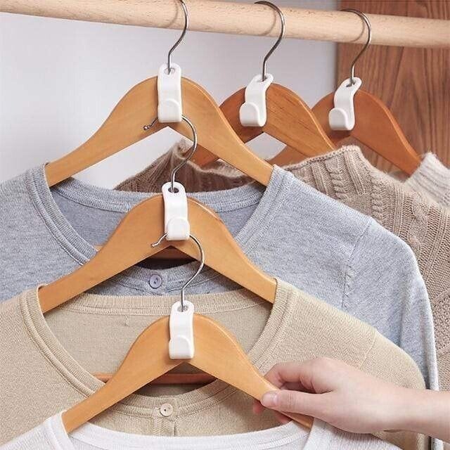(🌲EARLY CHRISTMAS SALE - 50% OFF) Space-Saving Clothes Hanger Connector Hooks - Buy 3 Get 2 Free