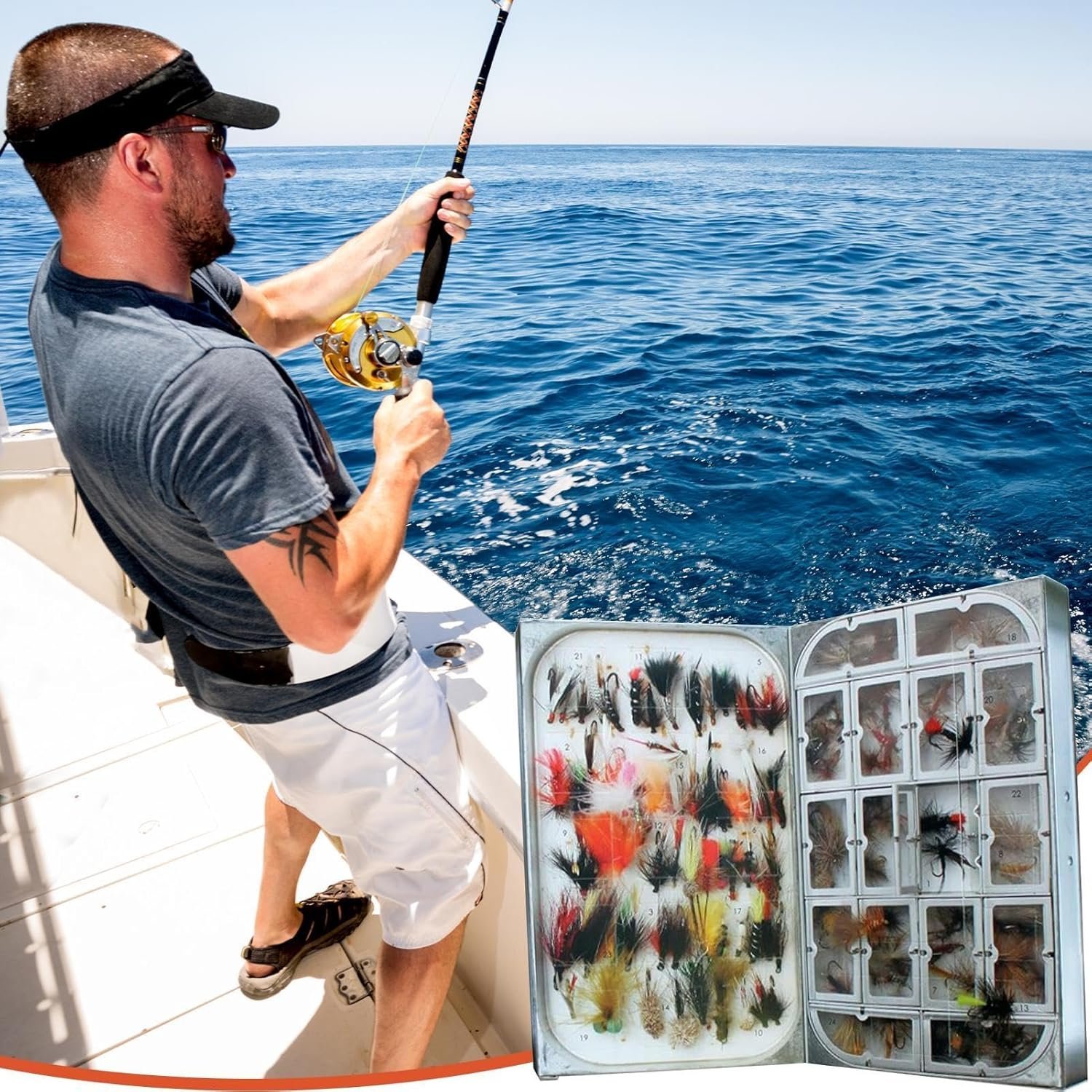 🎁TikTok Last Day Sale - 70% OFF🎣Fly Fishing Advent Calendar – Handmade Flies + Waterproof Fly Box
