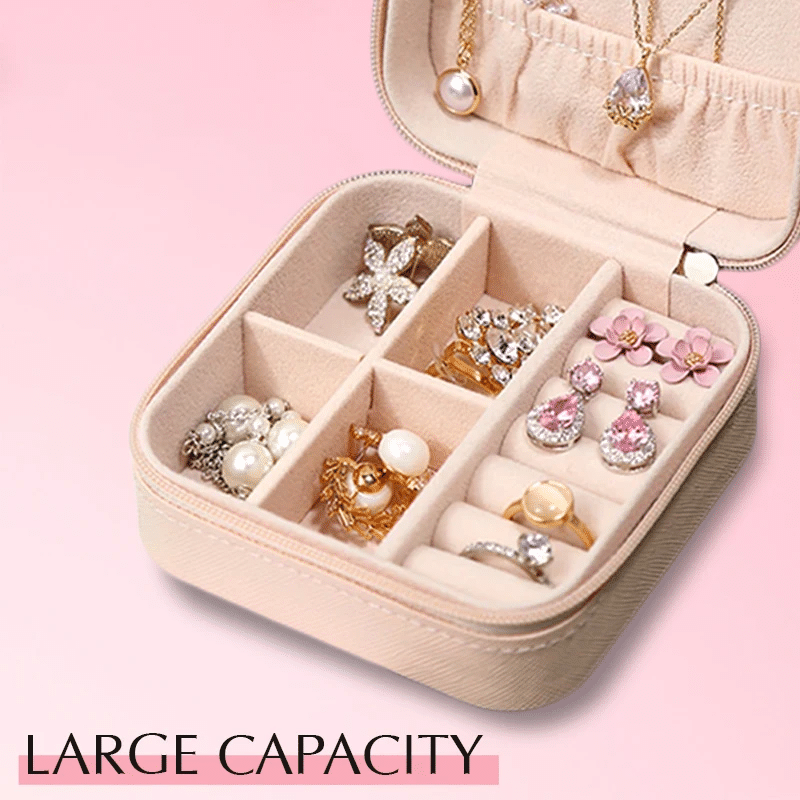 (New Year Hot Sale- 50% Off) Mini Portable Organizer Travel Display Storage Jewelry Box