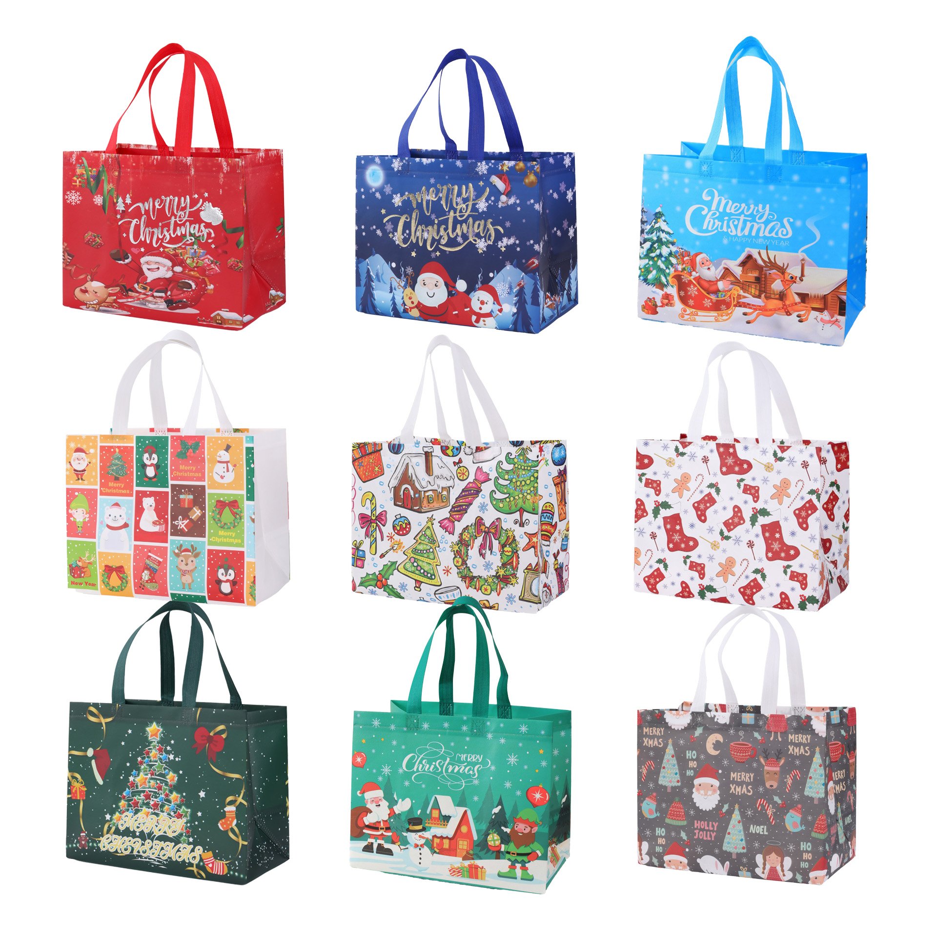 🔥Last Day Promotion 70% OFF🔥Christmas Gift Bags Large Reusable Tote Bags
