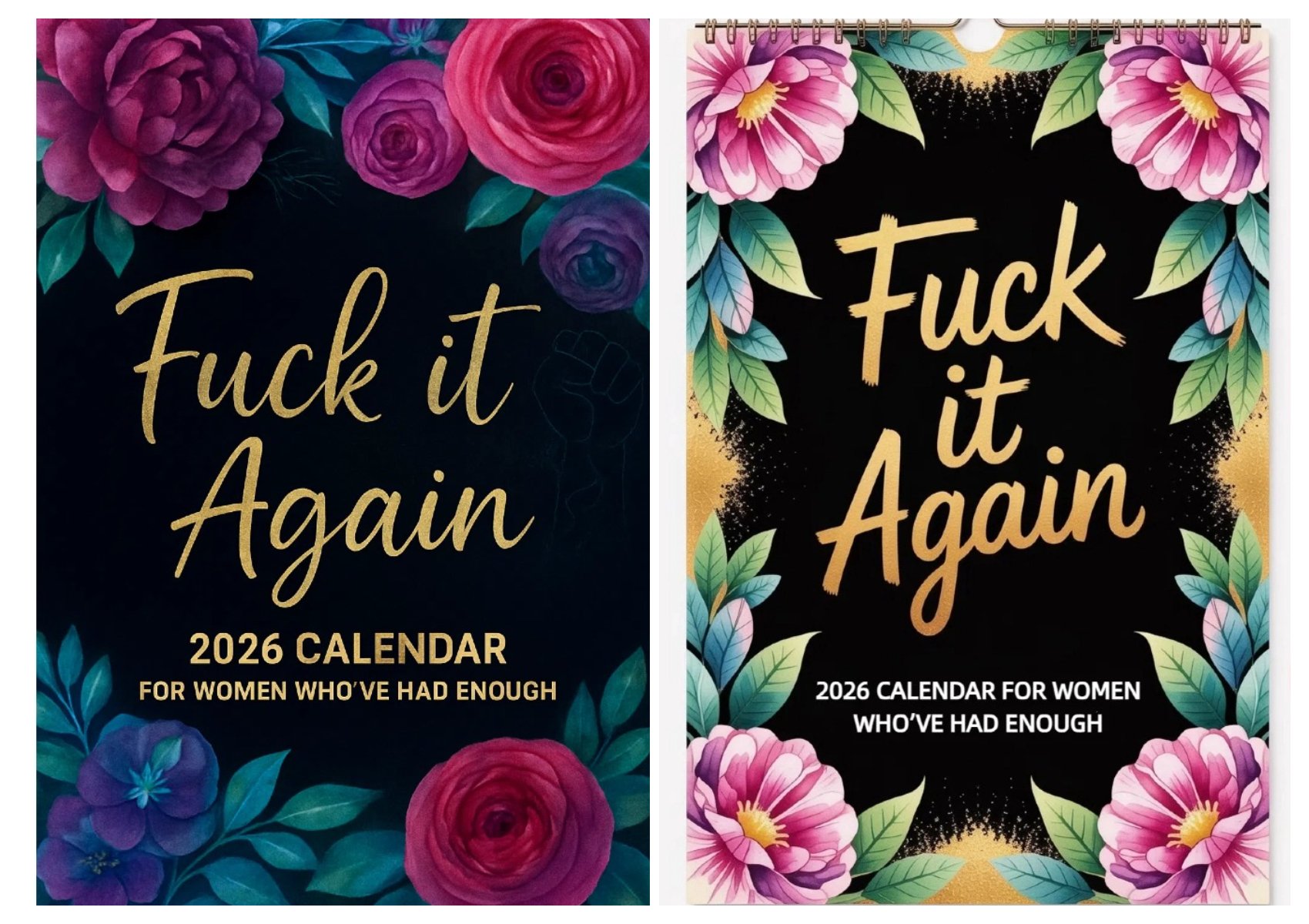 🔥Fuck It Again – 2026 Calendar For Women Who've Had Enough