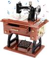 🦋Wood Mini Sewing Machine Music Box