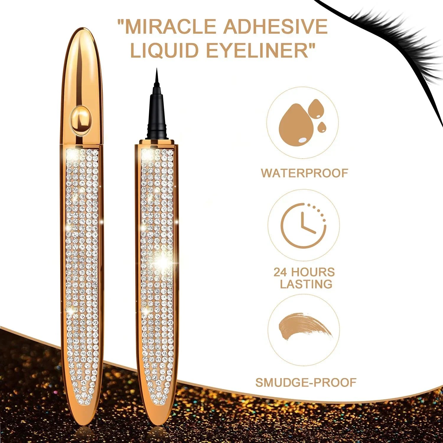 🔥Last Day Promotion 50% OFF🔥 2023 New Self-adhesive Eyeliner Eyelash Glue Pencil