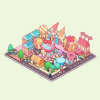 3D Sticker Play Scenes! Create Pool Party|Dessert Street|Pink Loft|Video Arcade