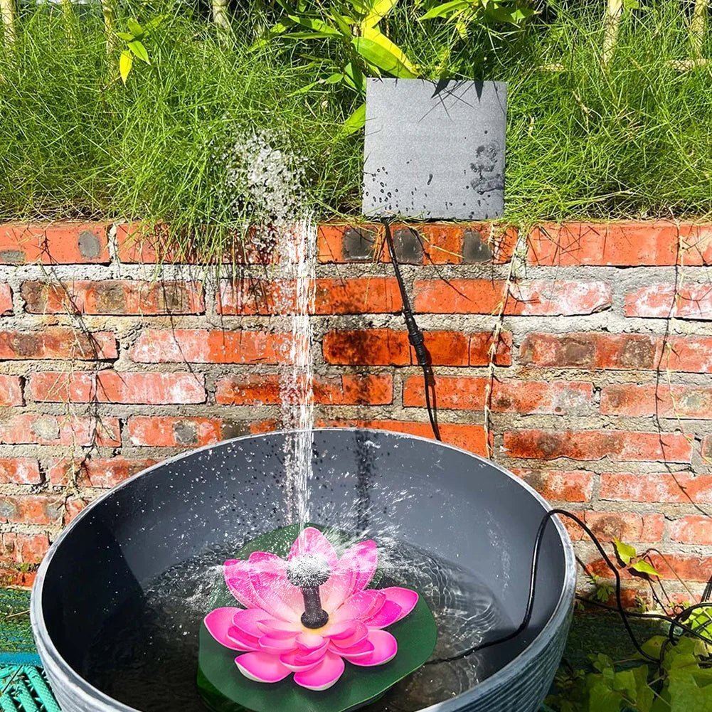 🔥Last Day Promotion 48% OFF-🎁-Lotus Shaped Solar Fountain Pond Decorative