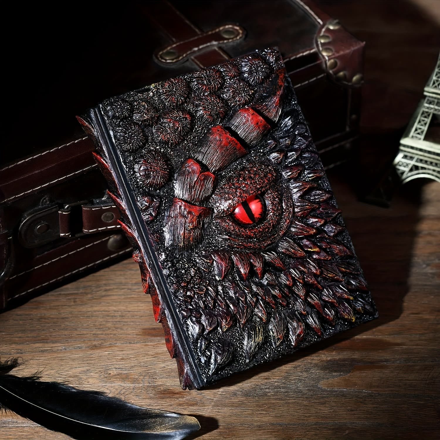 🔥Authentic Handmade 3D Dragon Eye Engraved Notebook🎁Buy 2 Free Shipping