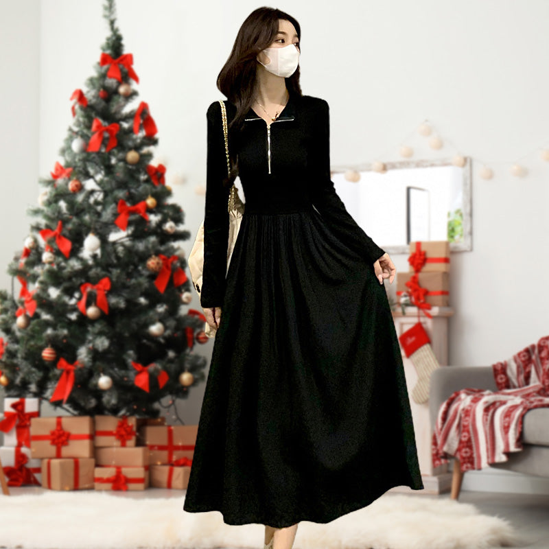 🔥Last Day Sale - 50% OFF🎁Women's Black Long Sleeve Dress