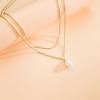 Gold Pearl Necklace, Dainty Gold Necklaces Prom Pearl Choker Necklace 15'' Pearl Necklaces for Women Beachy Necklace Adjustable Pearl Jewelry Bride as Graduation Birthday Mothers Day Gifts