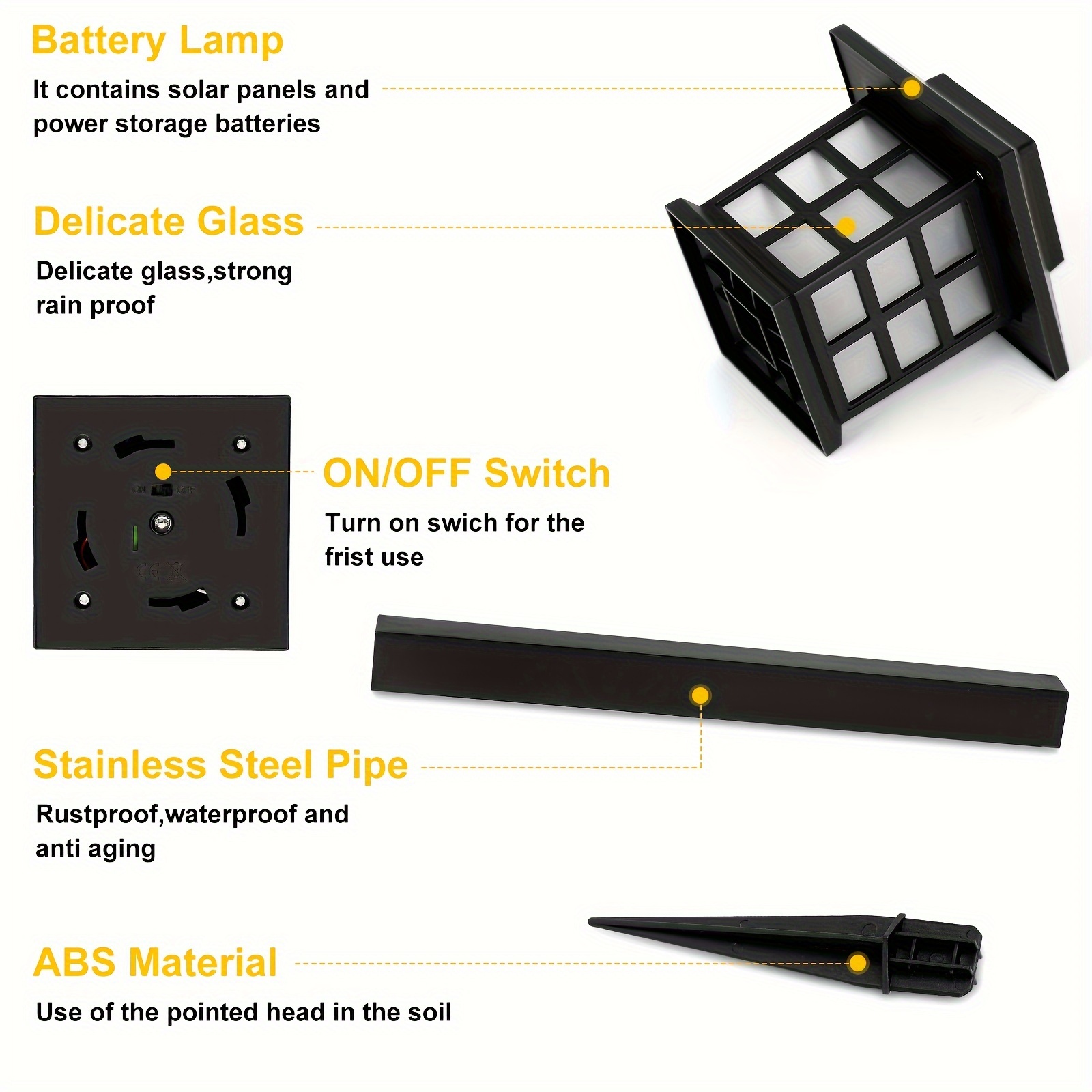 🔥Last Day Promotion - 70% OFF🎁LED Solar Outdoor Lights, Waterproof Pathway Lighting for Garden