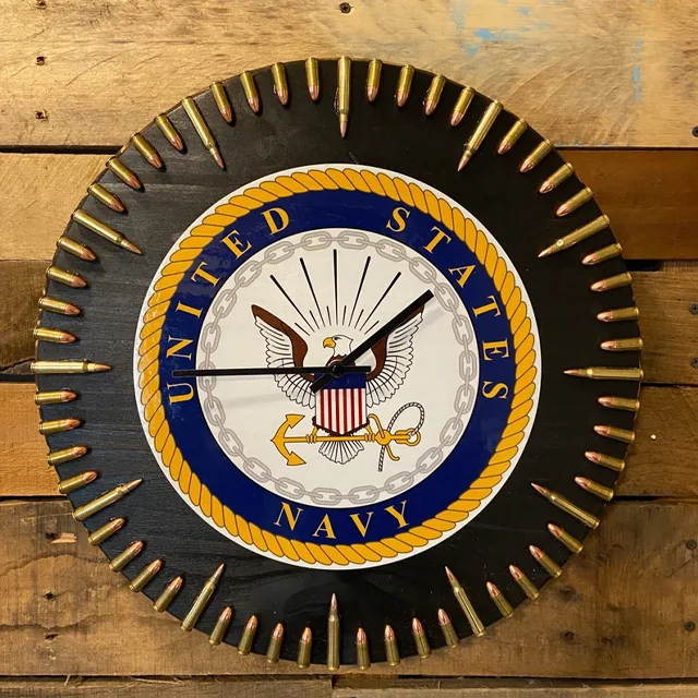 🔥Rustic Military Wall Decor Bullet Clock Need DIY