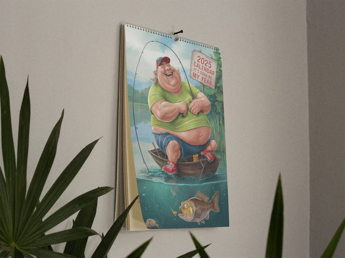 🔥Pre-sale 60% OFF🔥Funny Fishing Calendar 2025