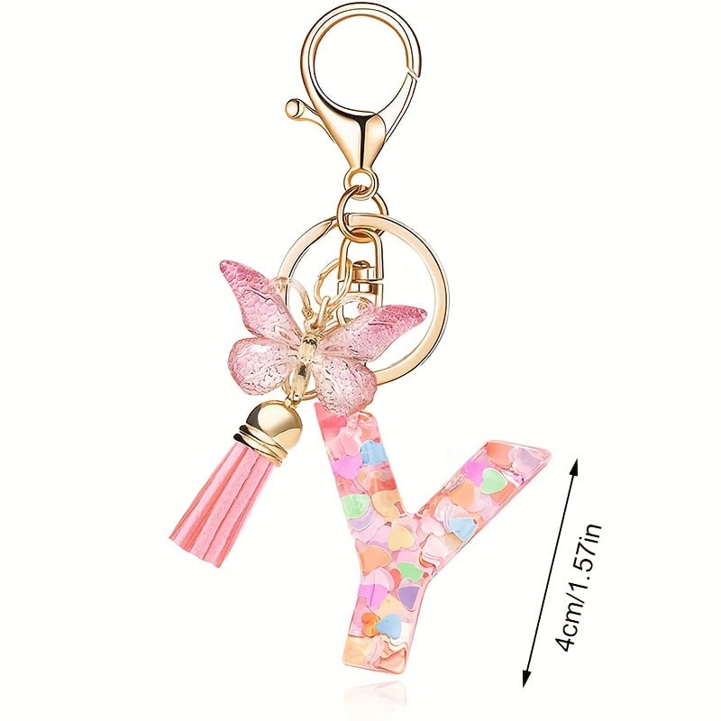 🎄TikTok Christmas Sale - 70% OFF🎄Initial Letter Keychains🦋