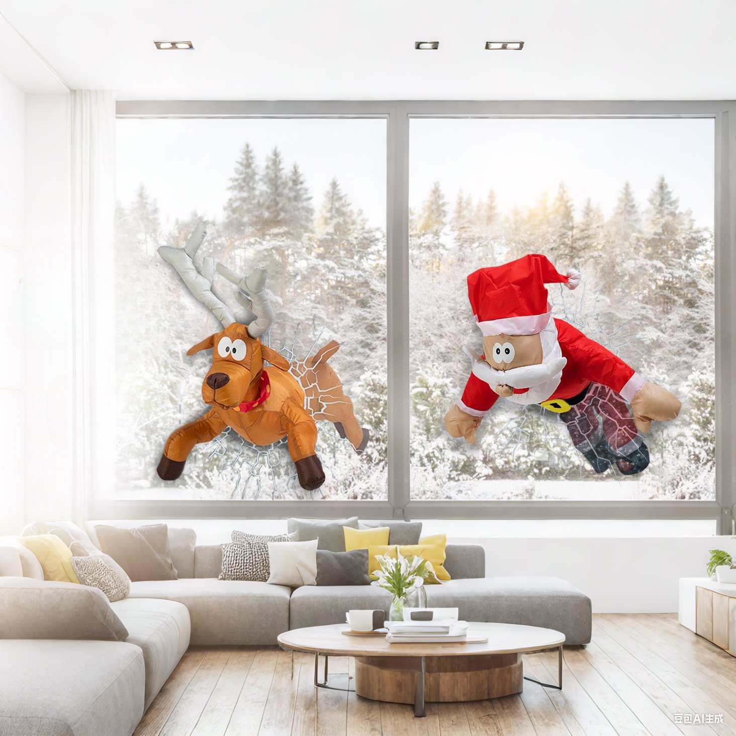 🔥Last Day Promotion 70% OFF🔥Crashing Reindeer & Santa Set