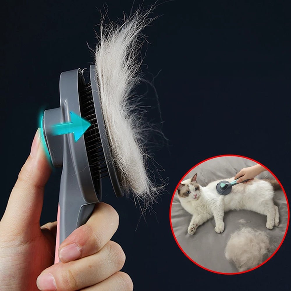 (❤️Mother's Day Promotion - 49% OFF NOW)Self-Cleaning Deshedding Slicker Brush For Cats and Dogs, Buy 2 Free Shipping