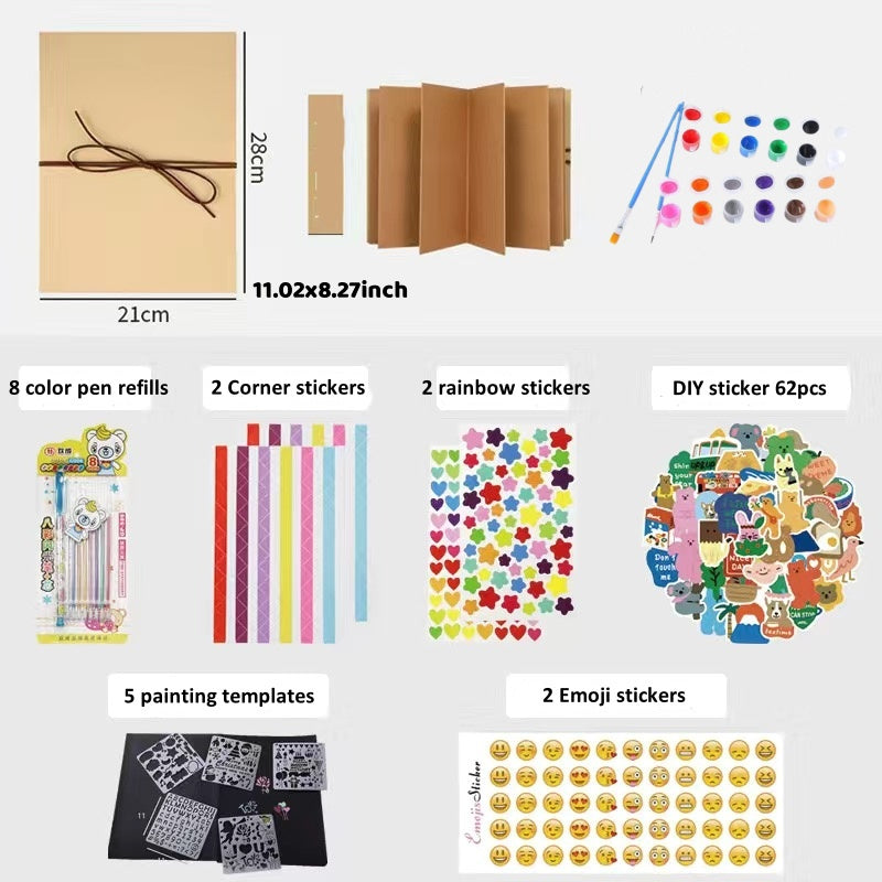 (🎄Christmas Sale 49% OFF) DIY Scrapbook & Palm Print Album Set, BUY 2 FREE SHIPPING