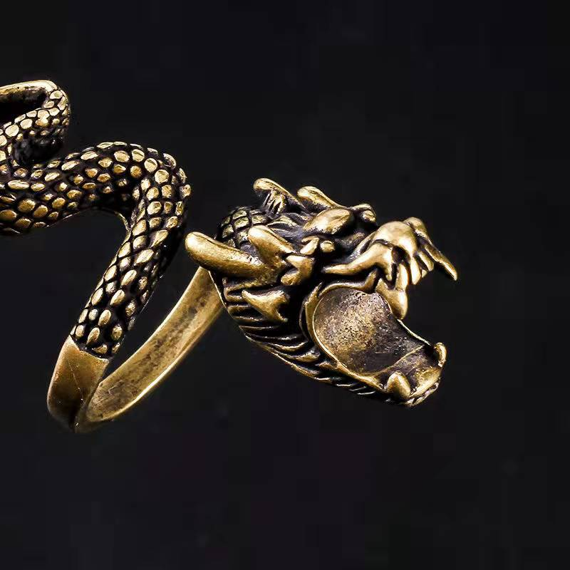 (🎄CHRISTMAS SALE NOW-48% OFF) Metal Gold Dragon Ring Holder(BUY 3 GET FREE SHIPPING TODAY)