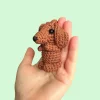 Crochet Car Charm - Dachshund & Christmas Cow