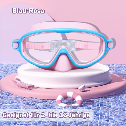 🏊‍♀️Heißer Verkauf : Kaufen Sie 1 und erhalten Sie 1 gratis🏊‍♀️ HD-Schwimmbrille für Kinder mit großem Rahmen, wasserdicht und beschlagfrei