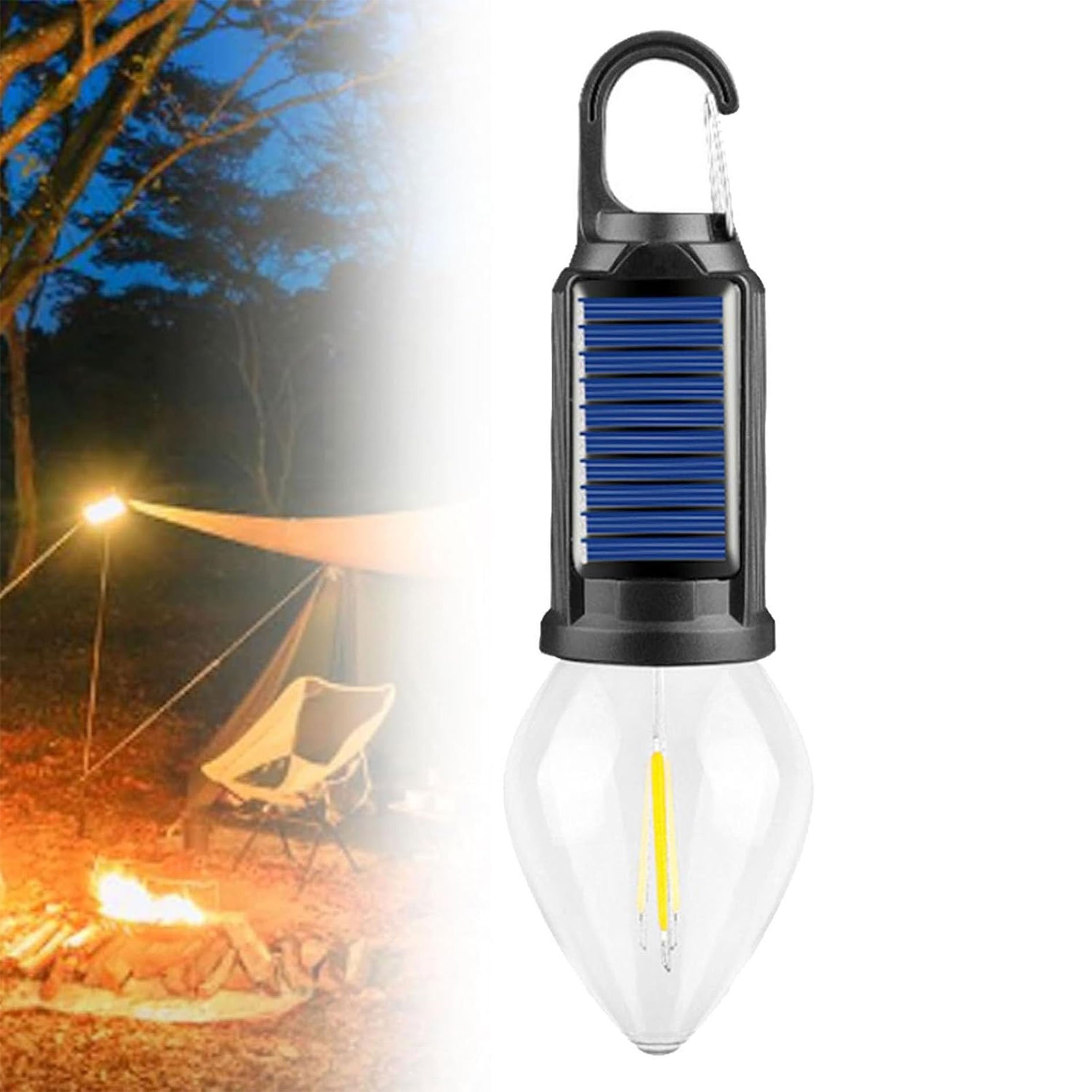 Letzter Aktionstag!🔥Vintage Solar-Campinglampe