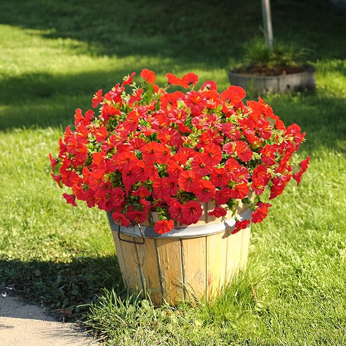 🌸 Spring Summer Home Decoration - 🌿 Fake Silk Colorful Morning Glory