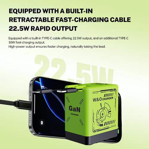 🔥Letzter Tag 50% Rabatt- ⚡4-in-1-GaN-kompatibel mit Schnellladegerät