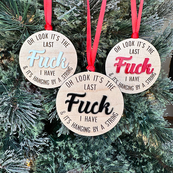 🔥Hot Sale 49% OFF - It's My Last F Wood Ornament