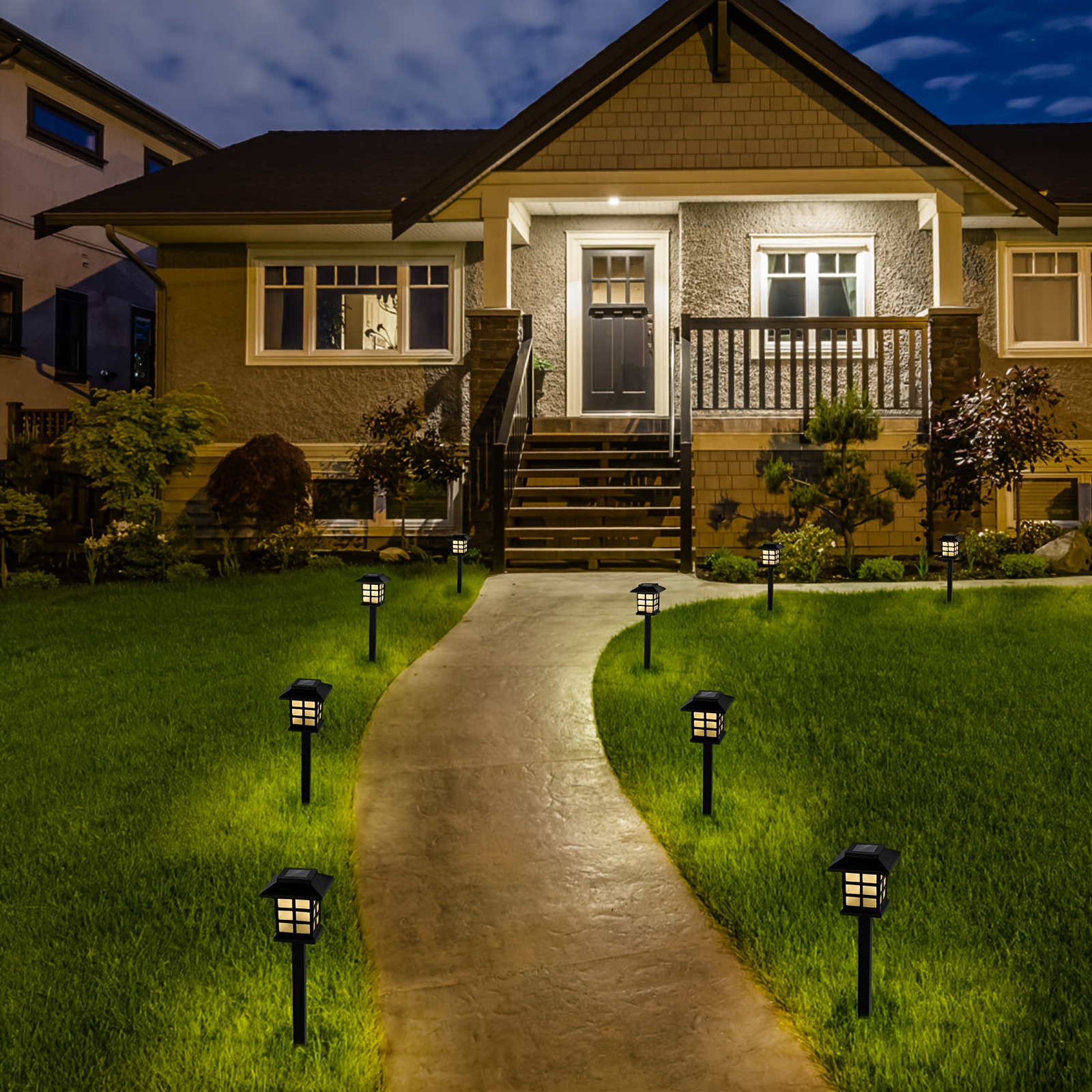 🔥Last Day Promotion - 70% OFF🎁LED Solar Outdoor Lights, Waterproof Pathway Lighting for Garden