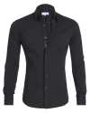 Oxford Stretch Zip Shirt (Buy 2 Free Shipping)