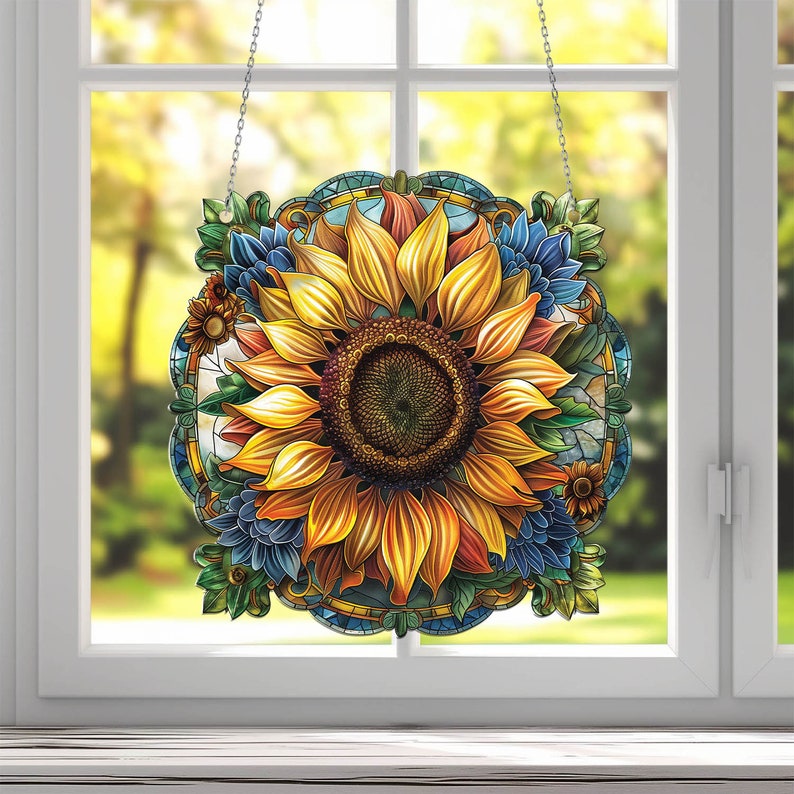 🔥Last Day 50% OFF🌈Sunflower Acrylic Window Hanging