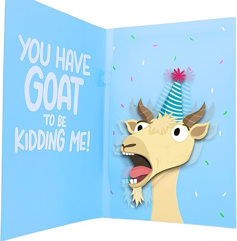 🤣Funny Prank Greeting Card | Goat Scream