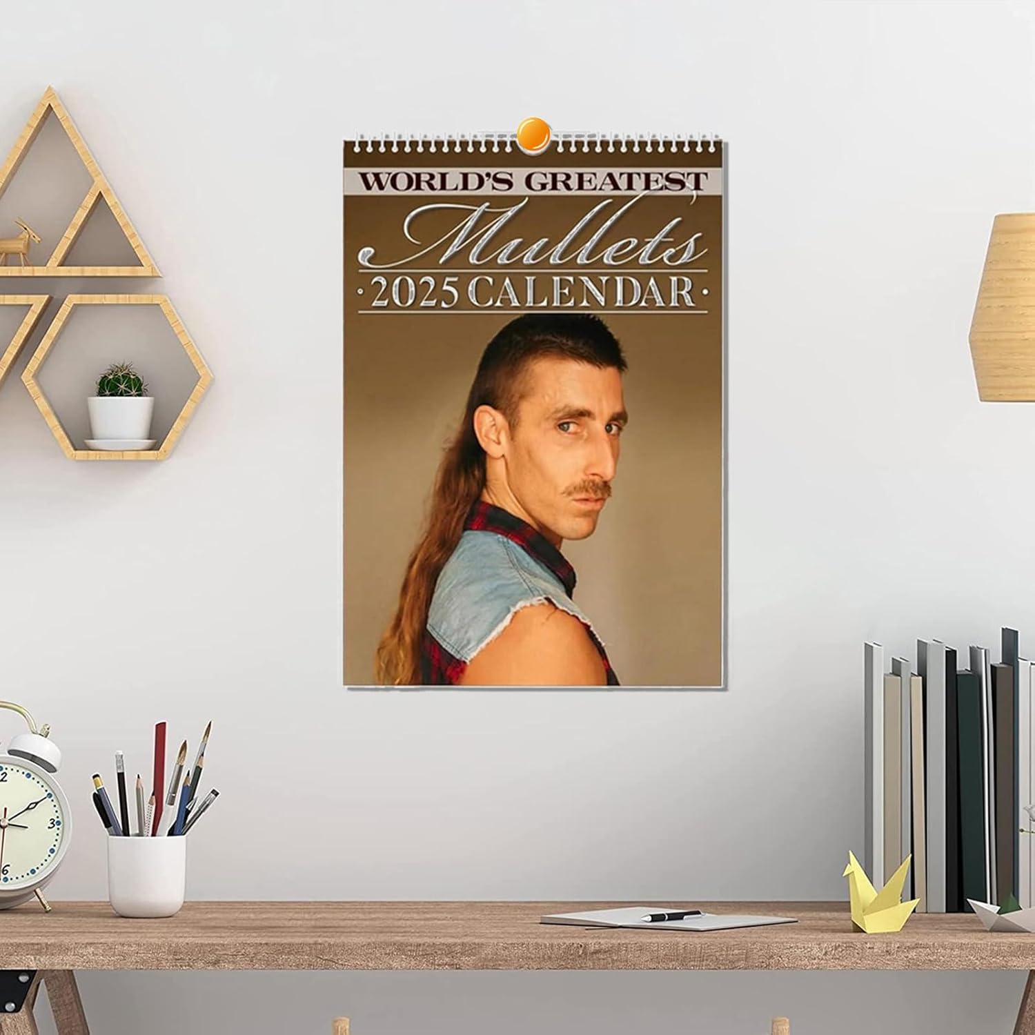 📅2025 World's Greatest Mullets Wall Calendar