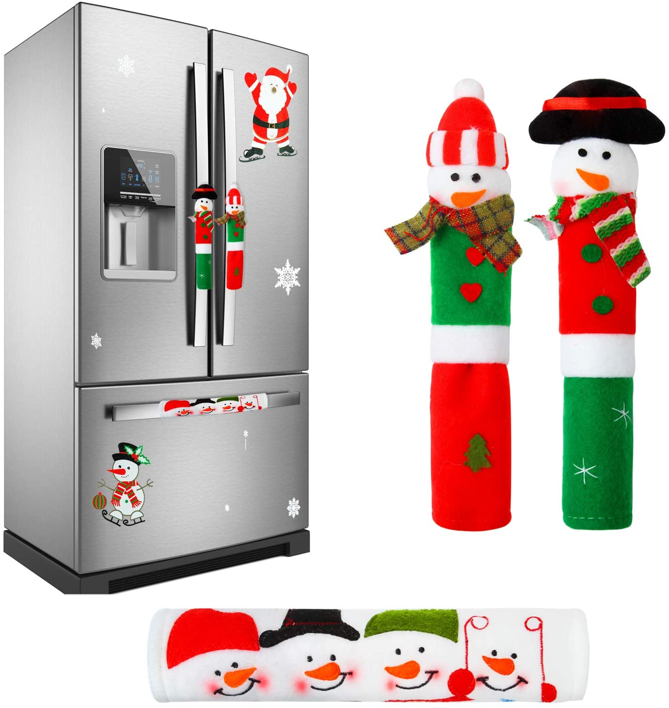 (🎄Christmas Early Sale-48% OFF) Snowman Kitchen Handle Cover(Set of 3)