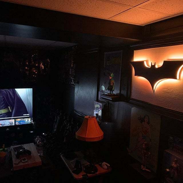 🎁TikTok Last Day Sale - 70% OFF🎉16 colors 3D creative superhero LED atmosphere wall light⚡🦇