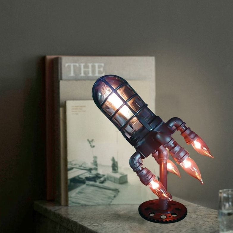 🔥HOT SALE 49% OFF - 🚀THE 'CYGNUS-X1' Steampunk Rocket Lamp