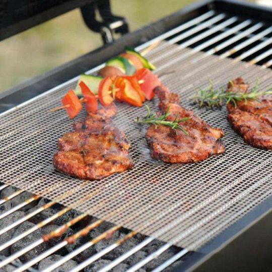 (🔥Last Day Promotion-60%OFF)Non-stick BBQ Grill Mesh Mat(BUY 2 GET 1 FREE)