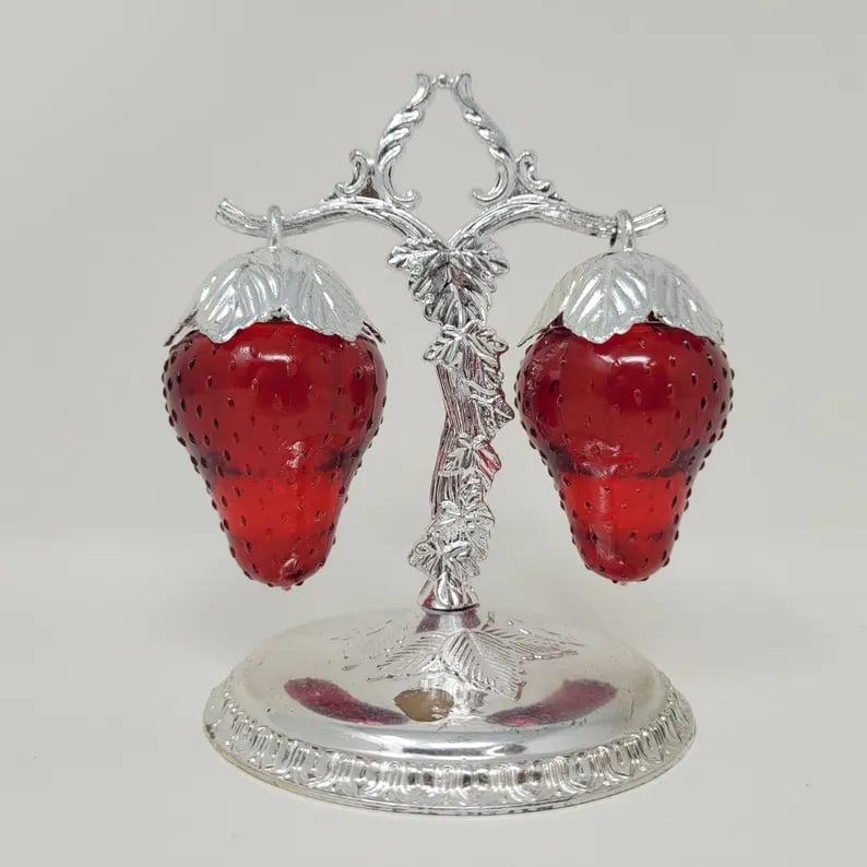Strawberry-Shaped Seasoning Bottles -  Functional Kitchen Artistry