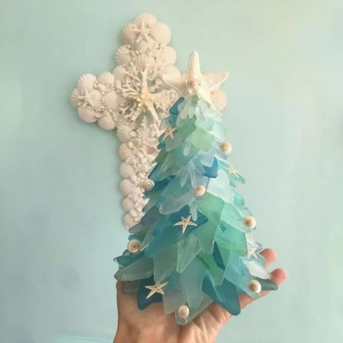 🔥Clearance Sale - 50% OFF 🎄2023 Sea Glass Christmas Tree